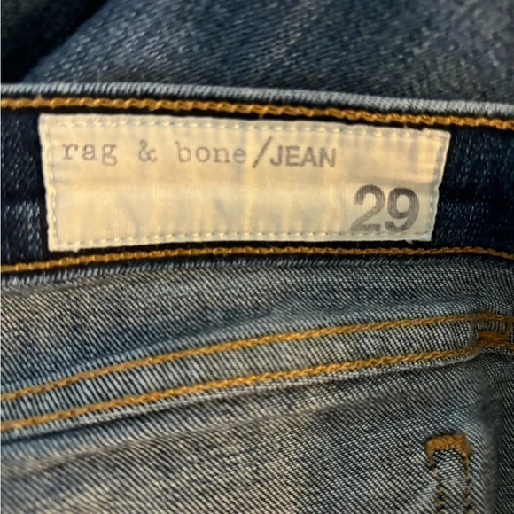 Rag & Bone Skinny 5 pocket jeans medium wash logo‎ rear pocket Made in USA 🇺🇸 - Picture 5 of 7